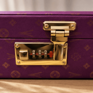 Premium Velvet Jewellery Storage Box with Lock –Multi-Compartment Organizer (size 8*12)