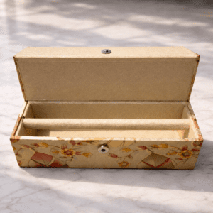 Premium Rexin Finish Bangle Storage Box with Rod organiser
