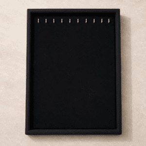 Velvet Necklace Display Tray – Jewelry Display stand with hooks