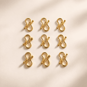 Gold Plated S Shape Chain Hooks for Jewelry Making - Durable Metal
Necklace & Bracelet Connectors 50 grams)