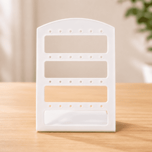 Earrings Display Stand White Plastic Earring Holder (10 pieces in pack)