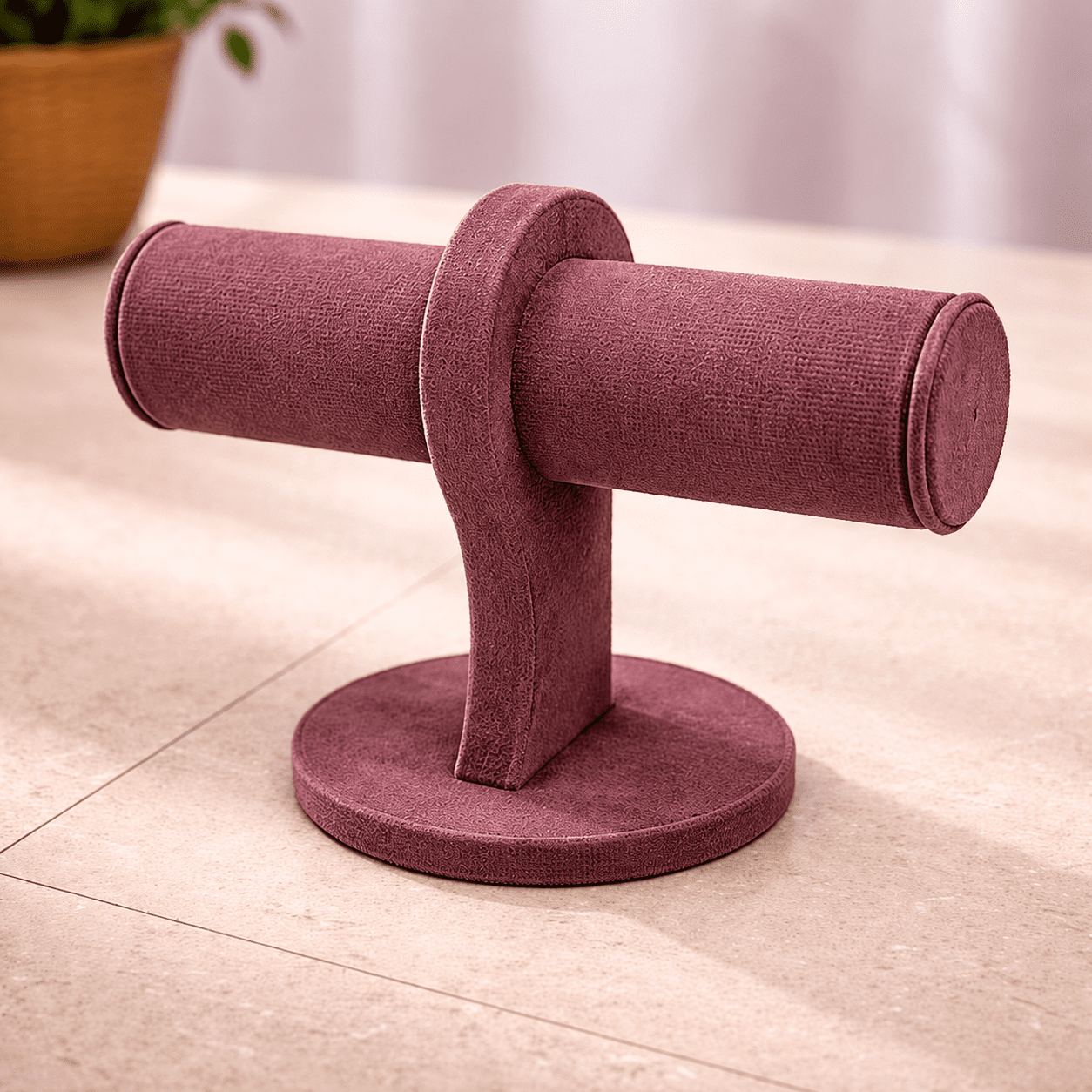 Premium Velvet T-Bar Jewelry Display Stand - Image 7