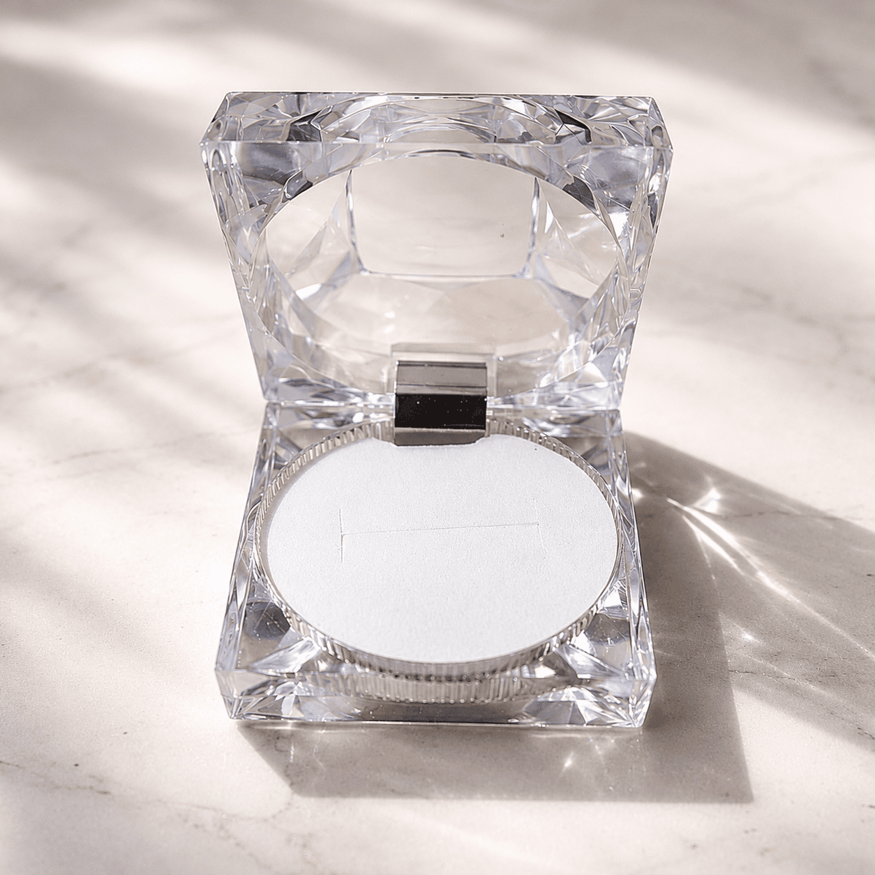 Premium Transparent Crystal Ring Box Set (12 pcs)