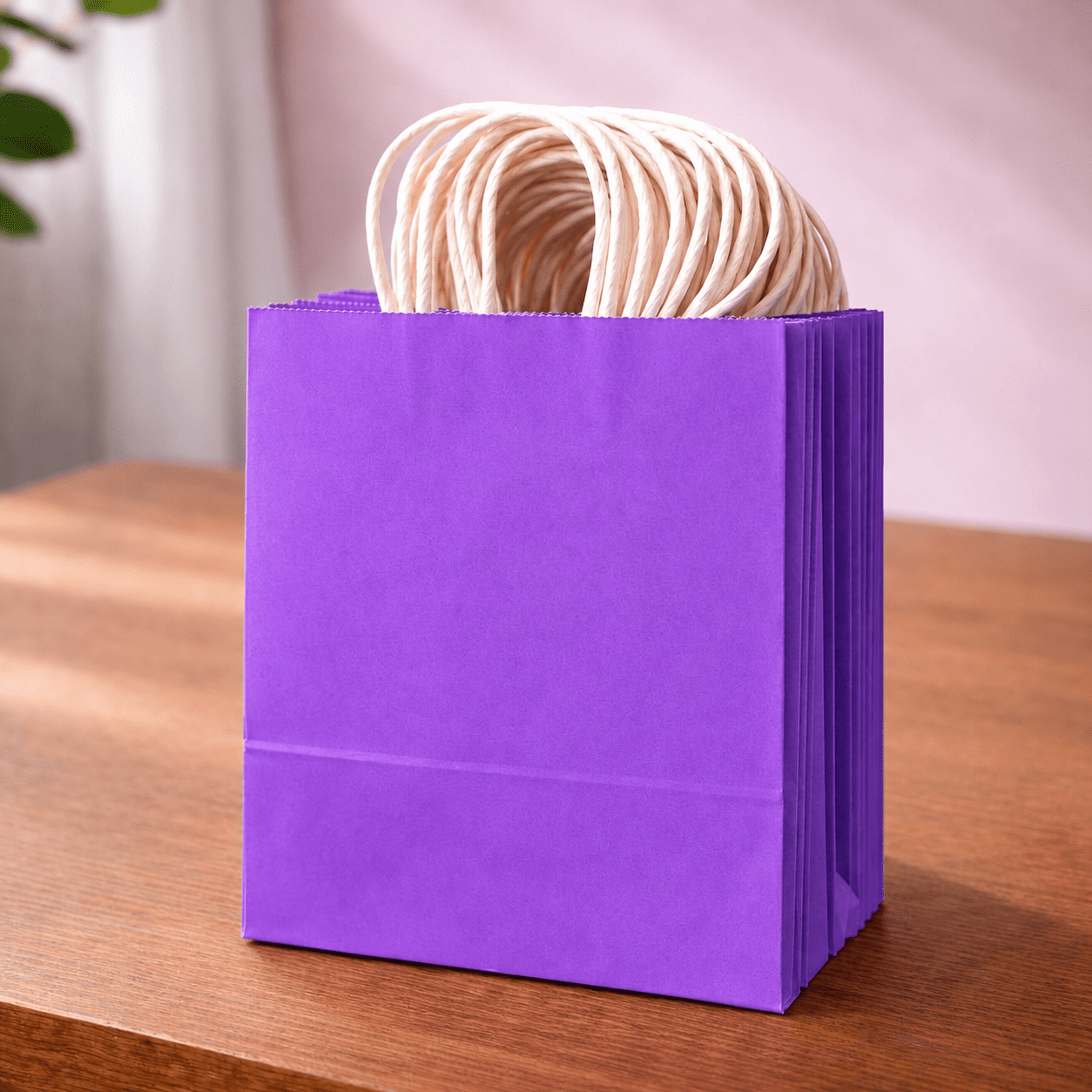 Colored Paper Gift Bags with Twisted Handles - Shopping Bags for Jewelry, Gifts, packaging (12 pcs, 7*9 inch) - Image 5