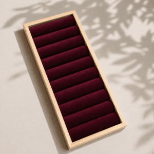 Premium Kada & Bracelet Display
Tray - Wooden Frame Velvet Roll
Organizer (4*11 inch)