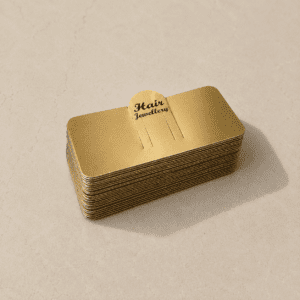 100 Pcs Hair Jewellery Display Cards
- Golden Matte Hair Accessories
Packaging Cards for Clips