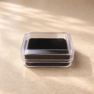 Premium Transparent Earrings Box Set with black velvet cushion (12 pcs pack)