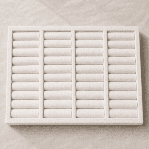 Velvet Kada Bracelet Display Tray - Multi-Row Jewelry Storage Tray for Bangles, Bracelets (size 10*14)