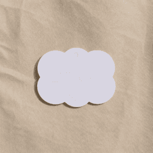 Cloud Shape Hair Accessories Display Cards for clips and Barrettes (100 pcs)