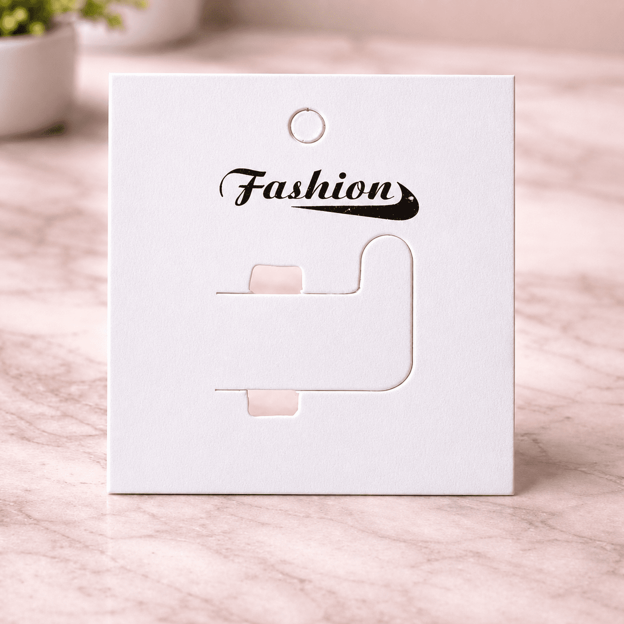 Premium White Ring Display Cards -
100 Pieces Set