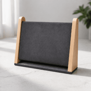 Wooden Necklace Display Stand with Velvet Finish / Jewellery chain holder