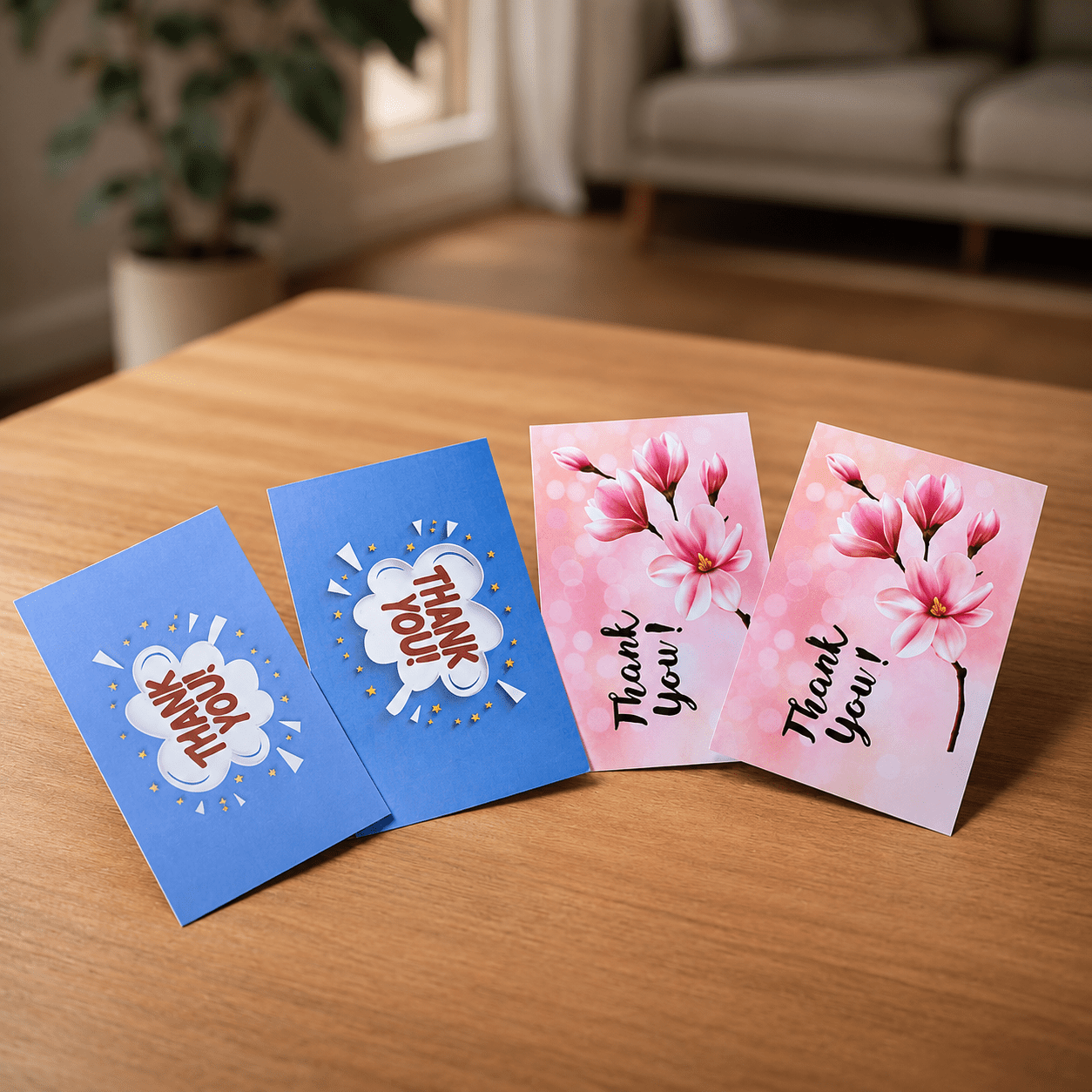 Premium Printed Thank You Cards Set – double side design packaging ( pack of 100 pcs) - Image 4