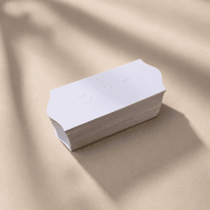 100 Pcs White Hair Clip Display Cards | Hair Accessories Packaging Cards