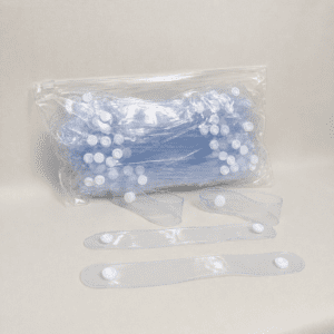 Transparent PVC Chain Button Straps
- Clear Packaging Accessories 1 Pack in 100 PCS