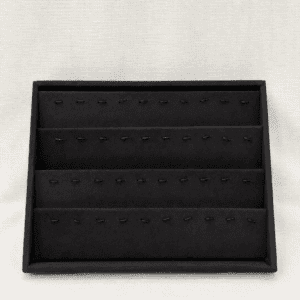 Velvet Pendant Display Tray | Multi-Row Jewellery Organizer for Pendants & Chains